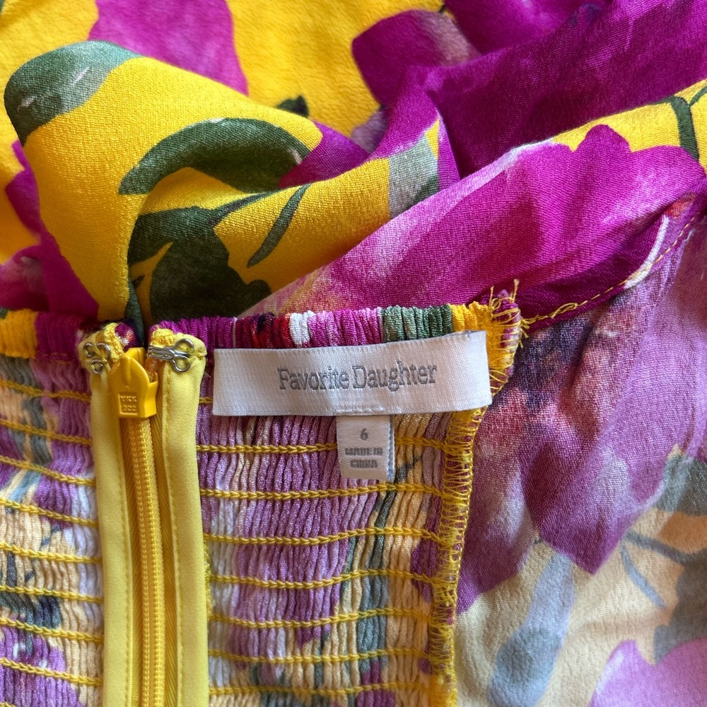 Favorite Daughter The One That Got Away Floral Keyhole Maxi Dress Size 6 - Picture 10 of 11